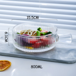 Plato Hondo Estilo Cazuela Copetin Vidrio Con Asa 15cm - Imagen 17