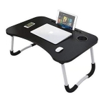 Mesa Plegable Para Laptop Tablet Con Portavaso Y Cajón - Imagen 2