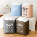 Organizador Para Ropa Sucia Cesto Almacenamiento Gris - Imagen 4