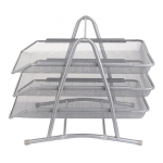 Organizador Set Escritorio De Metal Bandeja Triple - Imagen 3