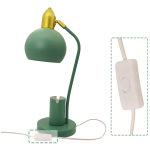 Lampara De Escritorio Luz Led Portatil Con Portalapices Estructura Verde - Imagen 5