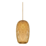 Lampara Colgante De Techo Bambu 36cm X 18cm - Imagen 2