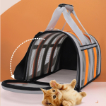 Bolso Transportador Para Mascotas Plegable Reflectivo Grande - Imagen 5