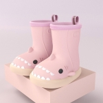 Bota De Lluvia Antideslizante Para Niño Niña En Pvc Tiburón - Imagen 8