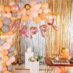 Decoracion De Cumpleaños Globo Helio Letras - Rosa - Imagen 23