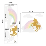 Vinilo Decorativo De Pared Arco Unicornio Adhesivo Sticker - Imagen 2