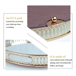 Bandeja Circular Dorada Nórdica Espejada Decorativa Grande - Imagen 6