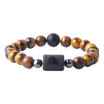 Pulsera De Piedras Naturales Signos Zodiacales Ojo De Tigre - Imagen 37