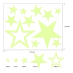 Set Vinilos Luna Y Estrellas Pegatinas Brillantes Decorativa - Imagen 3