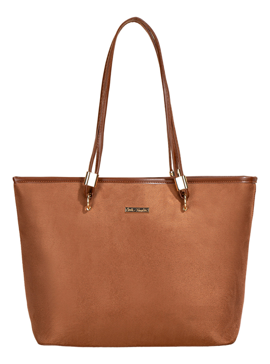 D_772007-MLU80021481720_102024-F.jpg Cartera Bolso De Mano Para Mujer Nobuck Para Dama Grande - Imagen 1