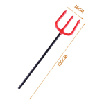 Disfraz Halloween Diablo Hacha Doble Tridente Cotillon - Imagen 3