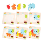 Puzzle Infantil En Madera Piezas Grandes - Elefante - Imagen 4