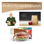 Bolsas Papel Panadería Bizcochos Kraft 15.5x10x30cm 50 Unida - Imagen 4