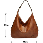Bolso Cartera De Hombro Para Mujer Cuero Pu Gran Capacidad - Imagen 5