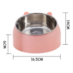 Comedero Bebedero Plato Acero Inoxidable Perro Gato Orejitas - Imagen 8