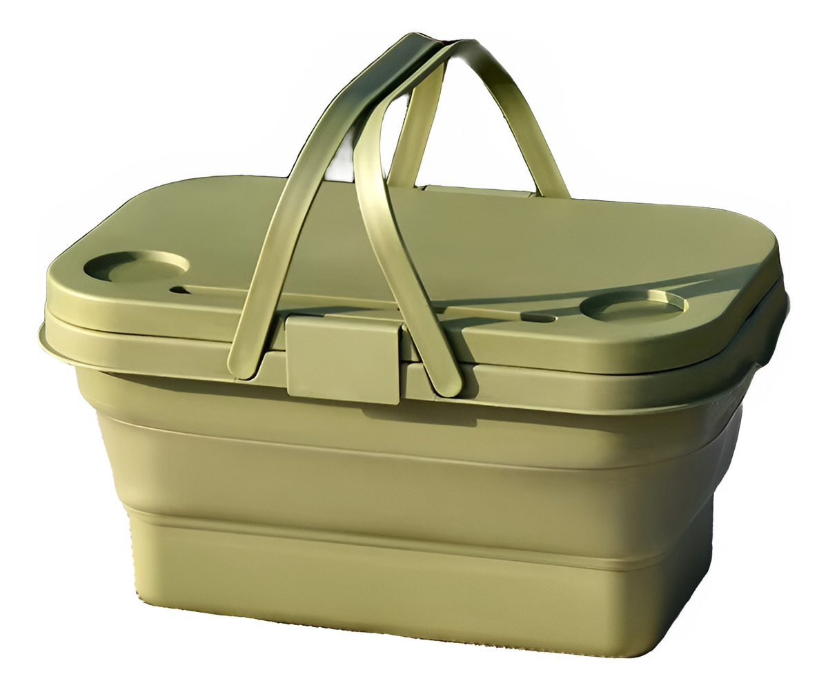 D_773629-MLU79804994251_102024-F.jpg Canasto Cesto Para Picnic Plegable Plastico Camping - Imagen 1
