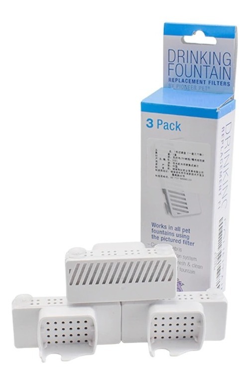 D_773884-MLU47187131135_082021-F.jpg Set X3 Filtro P/dispensador Automático Agua Mascota Bebedero - Imagen 1