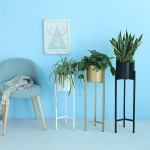 Maceta Nórdica Con Soporte Hierro Moderna Grande - Imagen 8