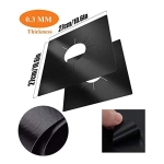 Set X4 Protectores De Hornalla Anafes Cocina Fibra Carbono - Imagen 4