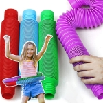 Fidget Toy Pop Tubes Sensorial Tamaño Mediano Pack X 5 - Imagen 3