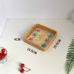 Bandeja Decorativa En Rattan Varios Diseños - Chica - Imagen 17
