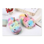 Pantuflas Unicornio Unisex Multicolor De Animales Invierno - Imagen 2