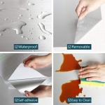 Vinilo Papel Adhesivo Empapelar Muebles Novedad Plata - Imagen 7