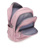 Mochila Escolar Urbana Bolsillos Gran Capacidad Diseño De La Tela Celeste - Imagen 5