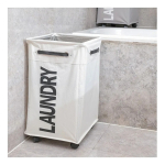 Cesto Para Ropa Sucia Ruedas Canasto Lavadero Movil Laundry - Imagen 7