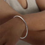 Brazalete Pulsera Acero Inoxidable Minimalista Dama - Imagen 8