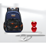 Mochila Escolar Para Niños Bolsillos Gran Capacidad Diseño De La Tela Formas - Imagen 2