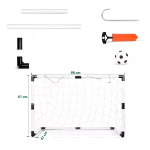 Mini Arco De Fútbol Puntería + Pelota E Inflador - Imagen 6