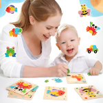 Puzzle Infantil En Madera Piezas Grandes - Avion - Imagen 3