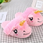 Pantuflas Unicornio Unisex Pantuflas De Animales Invierno - Imagen 4