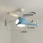 Lampara De Techo Infantil Led Helicoptero - Imagen 6