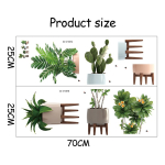 Vinilo Decorativo De Pared Macetas - Imagen 6