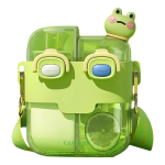 Botella De Agua Doble Compartimiento 530ml Correa Y Pajita - Imagen 6