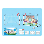 Mini Arco De Fútbol Puntería + Pelota E Inflador Color Blanco - Imagen 7