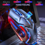 Mouse Gamer Ergonomico Con Luces Y 6 Botones Color Rojo - Imagen 3