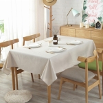 Mantel De Lino Y Algodón Grande 130x250 Para Comedor - Imagen 4