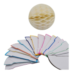 Decoracion De Cumpleaños Pompones De Papel Pelota - 20cm - Imagen 19