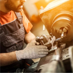 Guantes Anticorte Seguridad Trabajo Cocina Manualidades Color Gris Talle L - Imagen 7