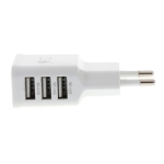 Adaptador Cargador 3 Puertos Usb Carga Rápida Celular - Imagen 2