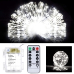Guirnalda Guía De 50 Mini Luces Led Fría Luciérnagas Control - Imagen 2