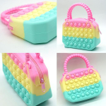 Mini Cartera Bolsito Infantil Pop It Multicolor Animado - Imagen 6