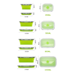 Set X4 Taper Silicona Plegables Tapa Plastico Hermetica - Imagen 16