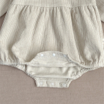 Body Vestido Bebe Con Sombrero Diseño Vintage Delicado - Imagen 5