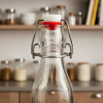 Botella De Vidrio Tapon Hermetico Para Fermentacion 1000ml - Imagen 4