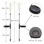 Espiga De Luces 90 Led Solares Resistentes Al Agua - Imagen 2