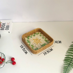 Bandeja Decorativa En Rattan Varios Diseños - Chica - Imagen 12